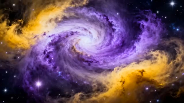 紫色星云旋转动态背景2554#横屏