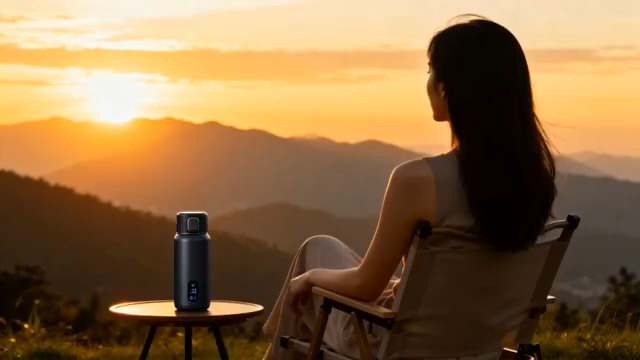  山顶看日出的女孩1654#横屏 	 