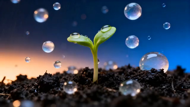  萌芽生长延时摄影1309#横屏 	 -