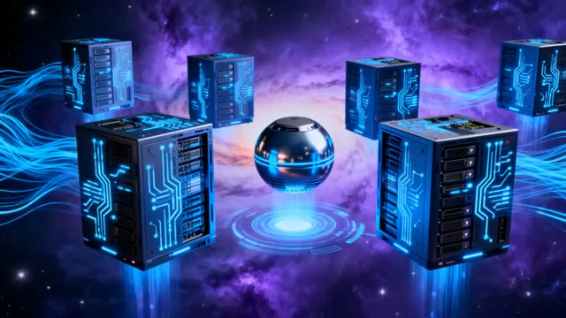  科技感智能圆形设备1122#横屏 	 