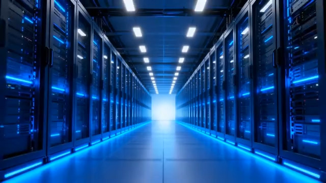  蓝色数据中心走廊1188#横屏 	 