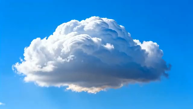  蓝天漂浮大朵白云1209#横屏 	 -