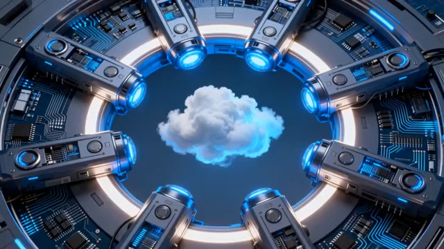  科技感机械云环动画1105#横屏 	 