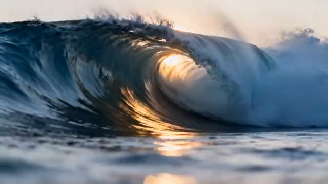  金色海浪涌动1004#横屏 	 