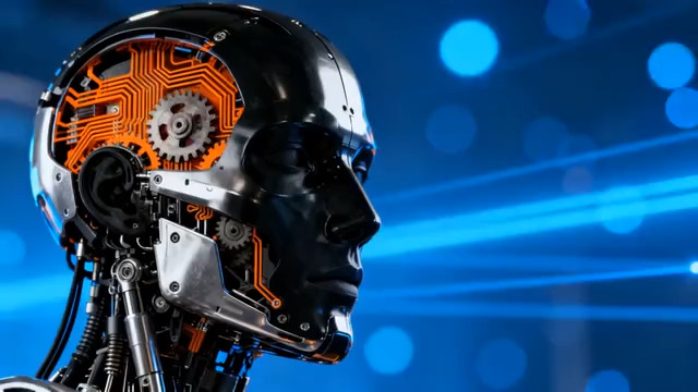  机械头颅未来科技感922#横屏 	 