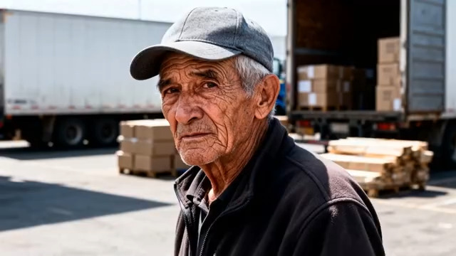  货运场的老工人906#横屏 	 