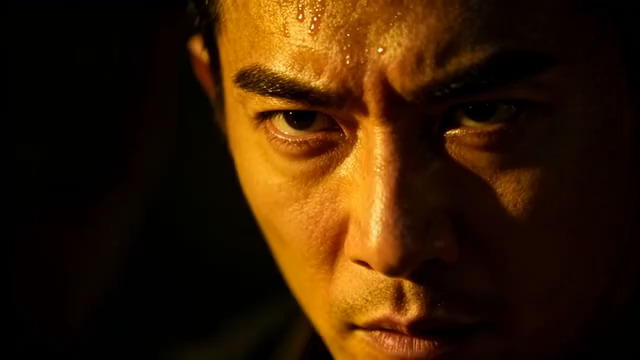  坚毅眼神特写935#横屏 	 