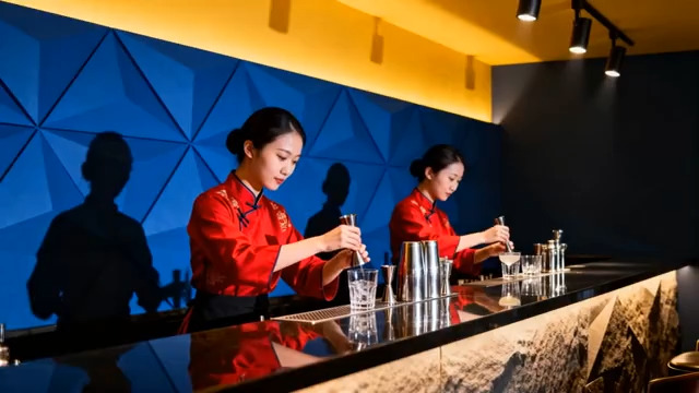  红衣调酒师专业调制828#横屏 	 