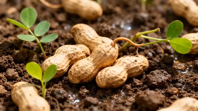  花生种子埋土生长867#横屏 	 