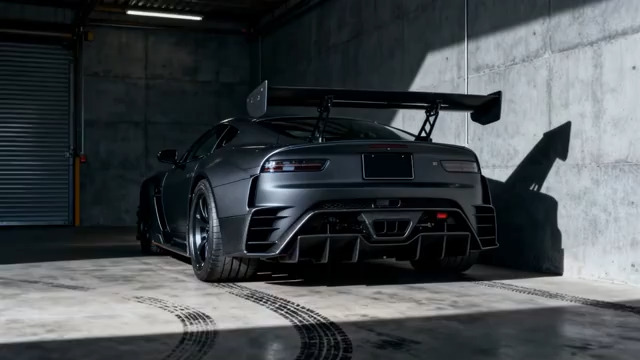  黑色跑车车库酷炫展示785#横屏 	 -