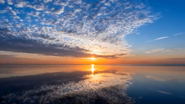  海上日出朝霞延时658#横屏 	 