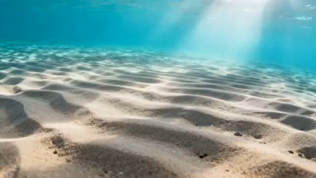  海底阳光沙滩波纹1101618#横屏 	 