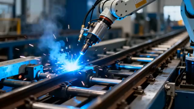  工厂机器人焊接作业485#横屏 	 