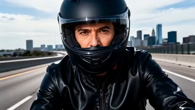  公路上的头盔骑士513#横屏 	 -