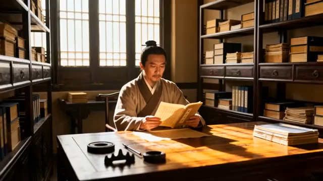  古代文人书房研读530#横屏 	 