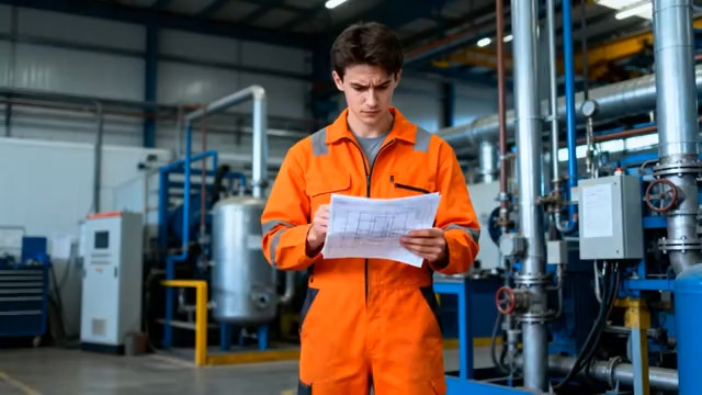  工厂工程师查看图纸481#横屏 	 