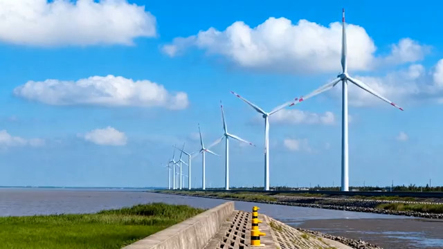  风力发电机群转动423#横屏 	 