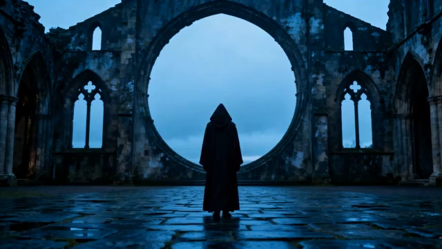  废墟中的神秘人影396#横屏 	 