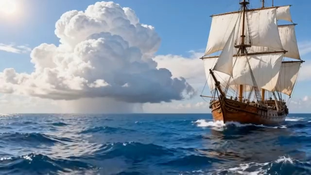  帆船远洋航行371#横屏 	 