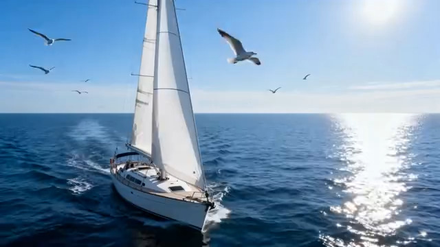  帆船远航 海鸥伴行370#横屏 	 