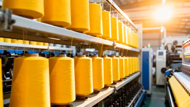  纺织厂生产流水线378#横屏 	 