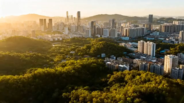  大桥日落延时289#横屏 	 