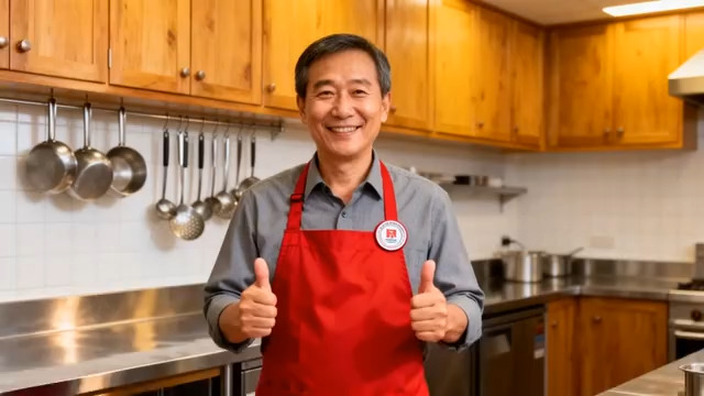  厨师大叔点赞美食244#横屏 	 