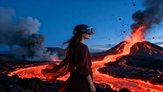  VR体验火山喷发29#横屏 	 