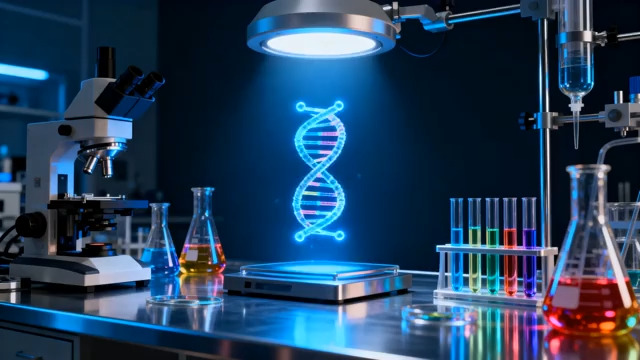  DNA双螺旋实验特写18#横屏 	 