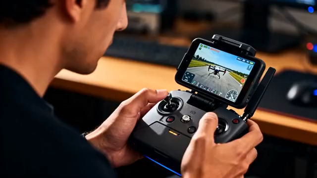  操控无人机的技术人员100#横屏 	 -