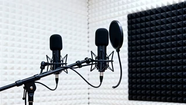  专业录音棚麦克风设备3238#横屏 	 