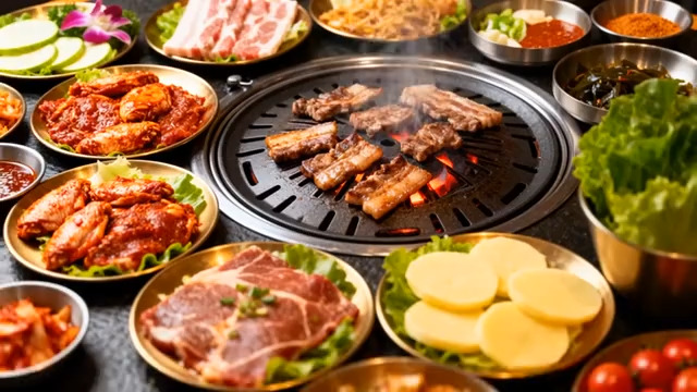  滋滋作响的烤肉盛宴3266#横屏 	 