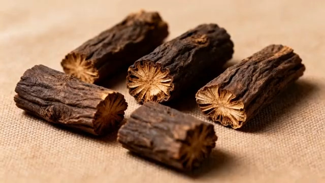  中药材黑褐色干货特写3217#横屏 	 