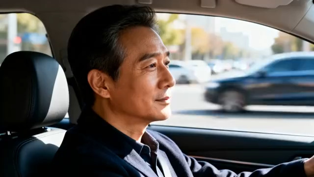  中年男性驾车出行3197#横屏 	 - 
