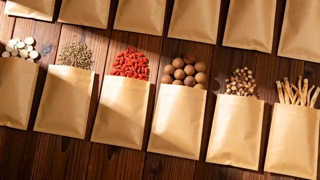  中药食材分装特写3218#横屏 	 