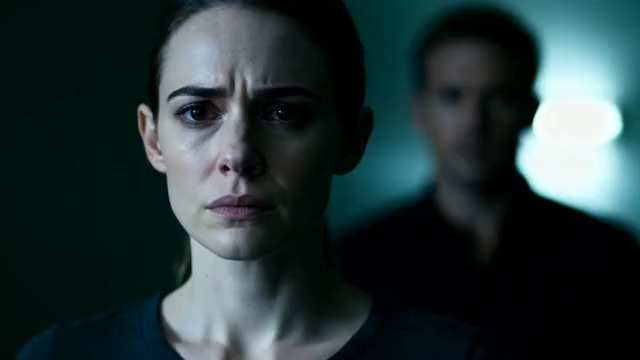  忧愁女子与模糊男子2981#横屏 	 