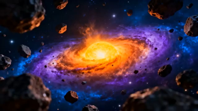  宇宙星云旋转背景2993#横屏 	 