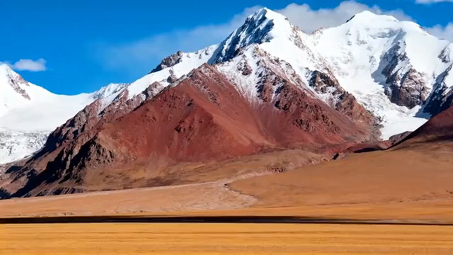  雪山山脉自然景观2673#横屏 	 