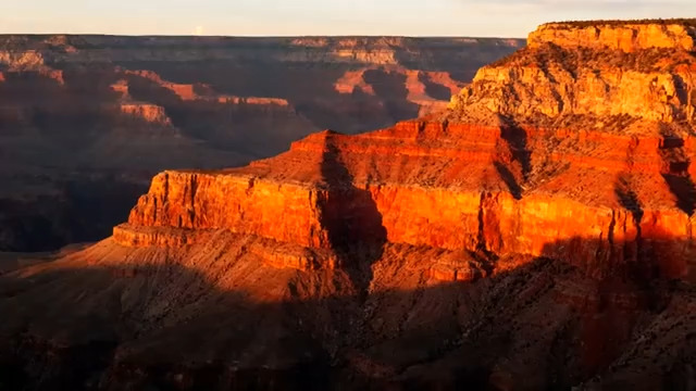  夕阳下的壮丽峡谷2407#横屏 	 
