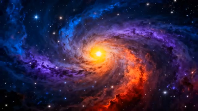  绚烂螺旋星系星云2591#横屏 	 