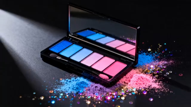  炫彩眼影盘特写2589#横屏 	 