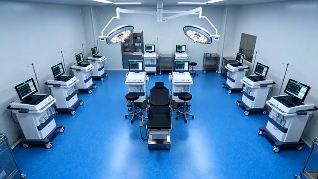  现代化手术室全景2470#横屏 	 