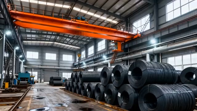  现代化钢铁工厂内部2464#横屏 	 