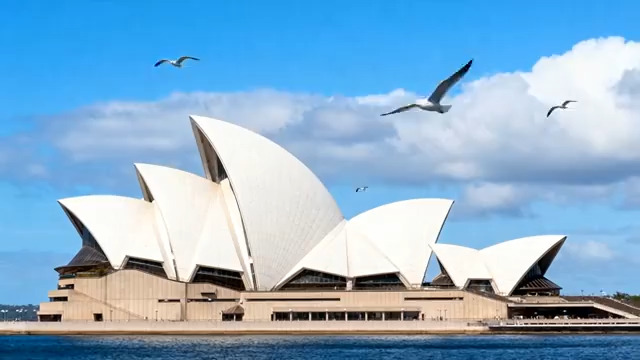  悉尼歌剧院延时摄影2424#横屏 	 