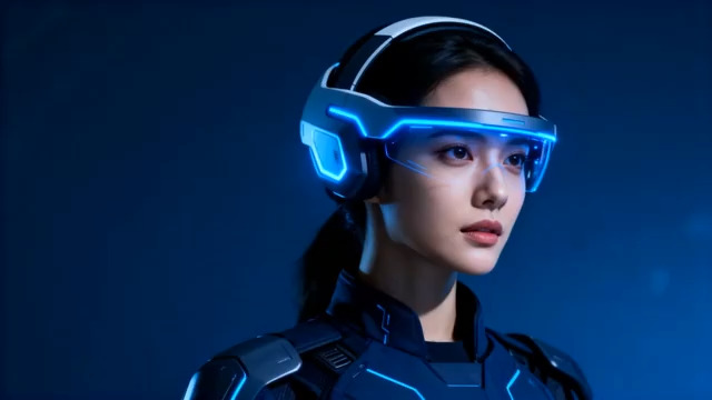  未来科技感女性形象2315#横屏 	 -