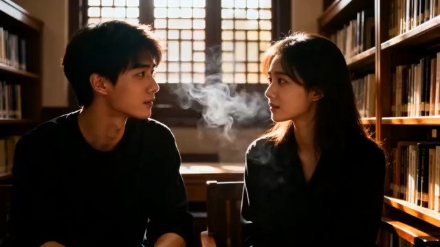  图书馆里的青春悸动2253#横屏 	 - 