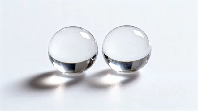  透明玻璃球特写2249#横屏 	 