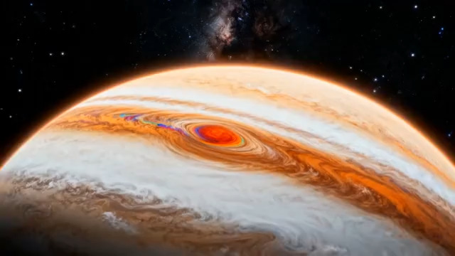  木星表面风暴特写1602#横屏 	 -