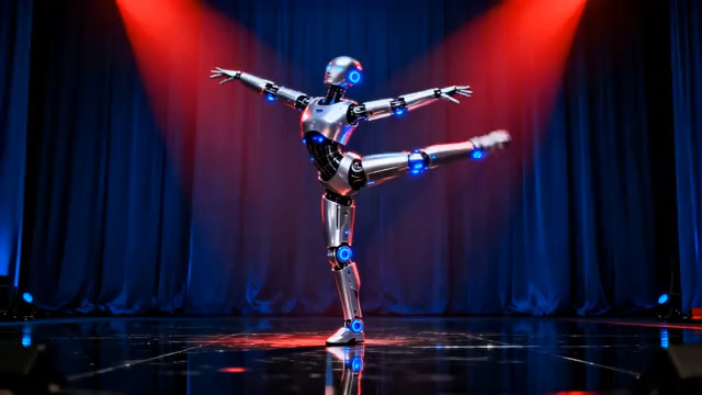  机器人舞台舞蹈表演1022#横屏 	 