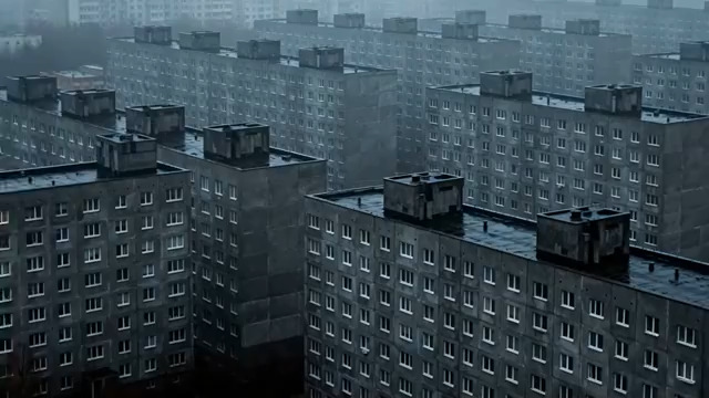  灰色密集居民楼群1001#横屏 	 